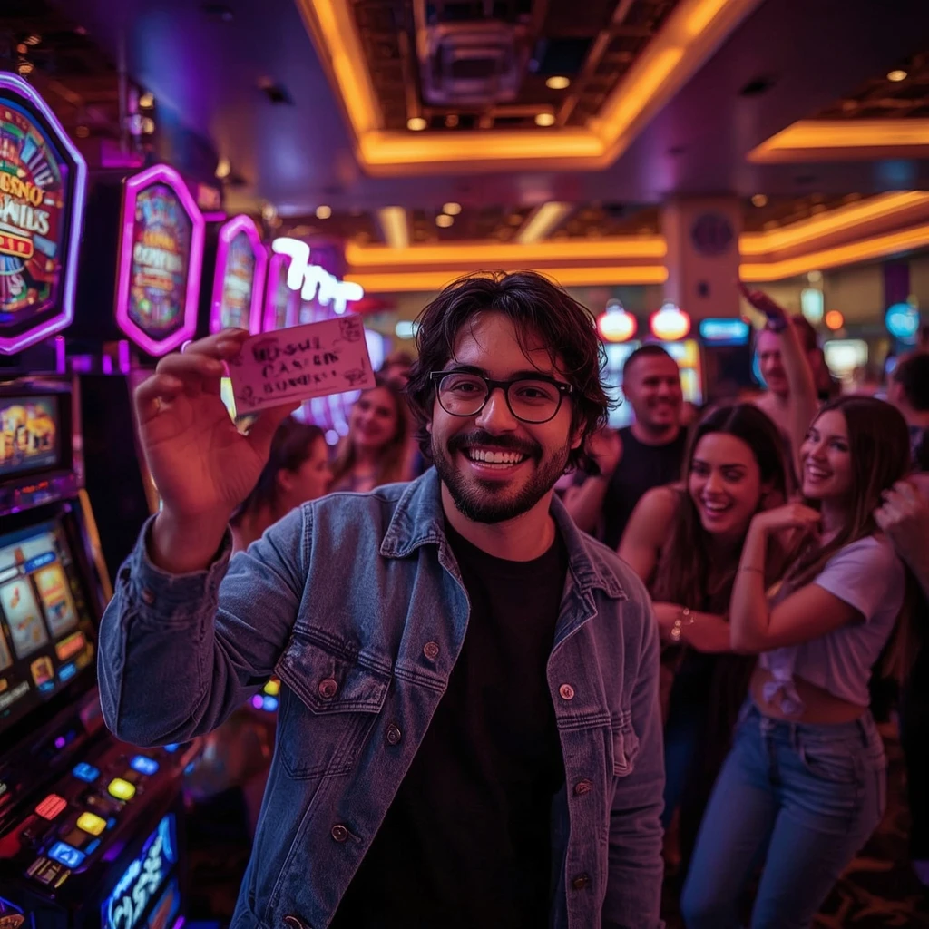 una persona con un bono del casino CASINO VERDE