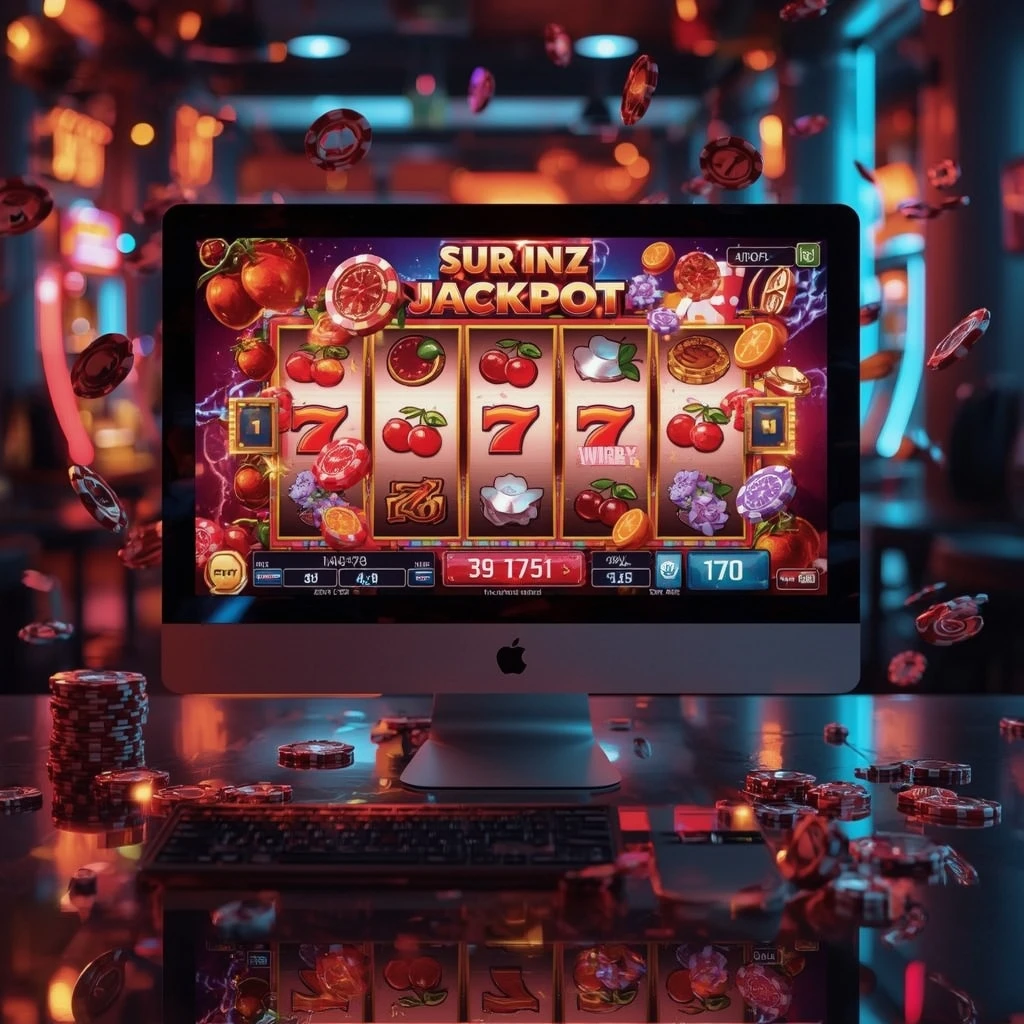 tragamonedas en el monitor CASINO VERDE